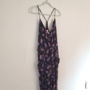 Anthropologie floral jumpsuit